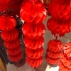 New Year's Day red lantern strings, Spring Festival small lantern decorations, indoor and outdoor waterproof plastic paper honeycomb lantern decorations Specification image